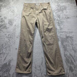 BKE Jake Bootleg Pants Mens 33R Khaki Straight Leg Stretch Casual Denim Jeans